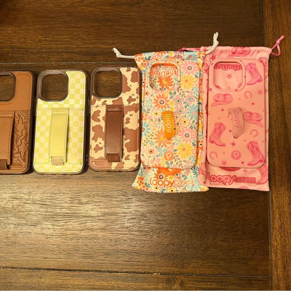 Loopy Case and Walli Cases Brown and Yellow Floral iPhone Cases iPhone 15 pro